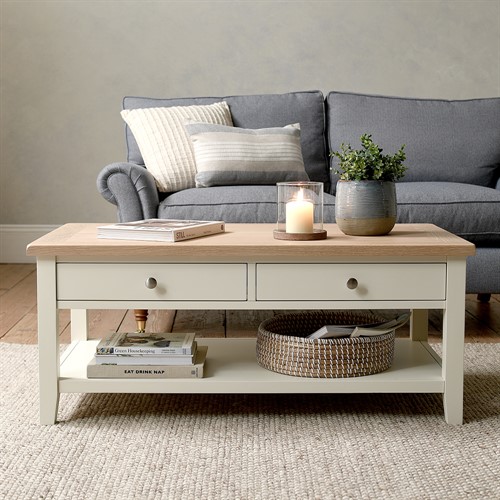 Chester Classic Cream Coffee Table with Drawers