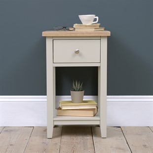 Chester Stone 1 Drawer Bedside Table
