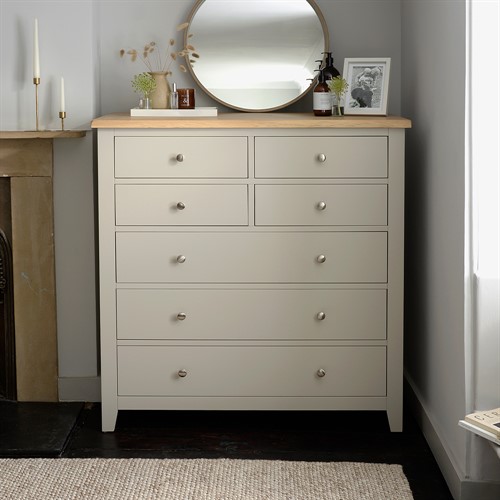 Chester Stone 4 over 3 Large Chest of Drawers