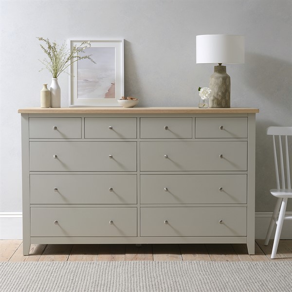 Chester Stone 10 Drawer Chest The Cotswold Company