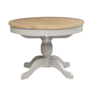 Chester Stone 110-145cm Round Ext. Dining Table