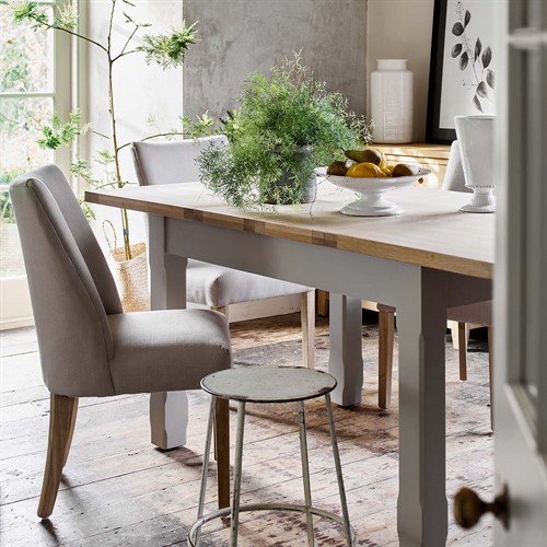 Tulip Stone Linen Dining Chair
