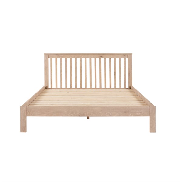 Inglesham Whitewash Oak Kingsize Bed - The Cotswold Company