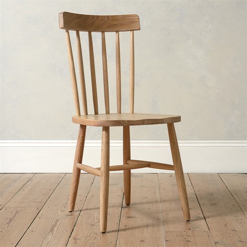 Inglesham Whitewash Oak Spindleback Chair