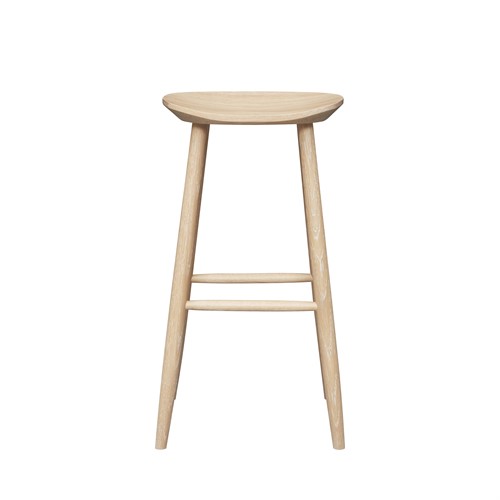 Inglesham Whitewash Oak Backless Bar Stool