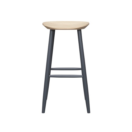 Inglesham Whitewash Oak Backless Bar Stool - 2 Tone