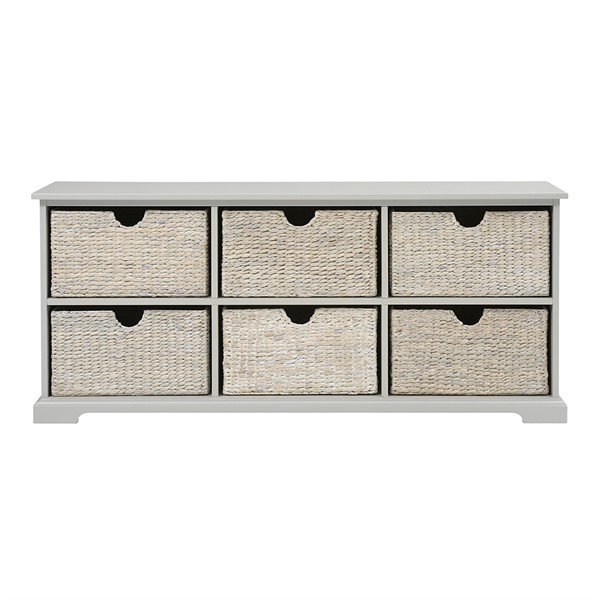 Farmhouse Dove Grey 6 Drawer Chest - The Cotswold Company