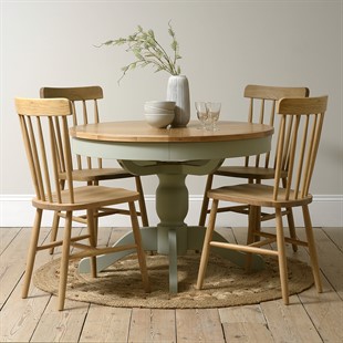 Sussex Sage Green 110-145cm Table & 4 Chairs