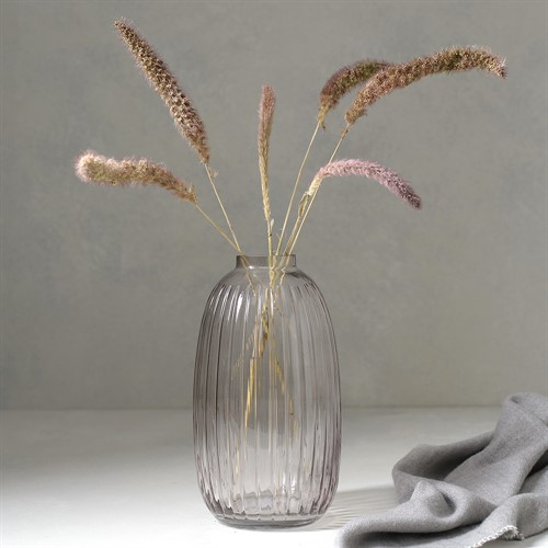 Maura Vase Light Smoke 26cm Glass