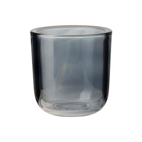 Glass Tealight Holder 9x9.5cm Blue