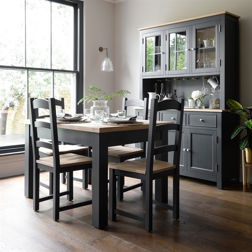 Chester Charcoal 4-6 Seater Extending Dining Table