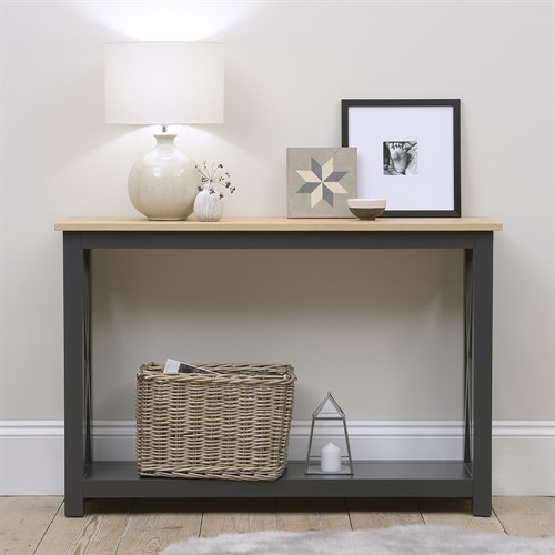 Chester Charcoal Console Table