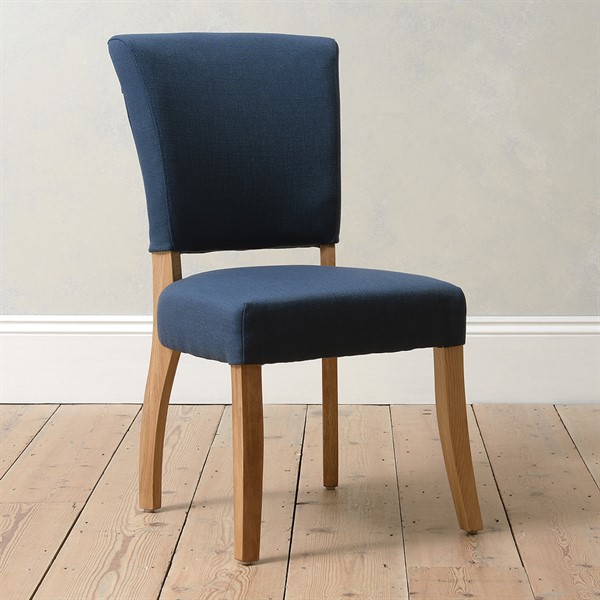 navy upholstered dining room chairs