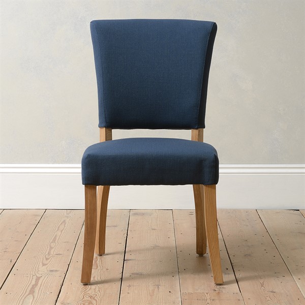 navy upholstered dining room chairs