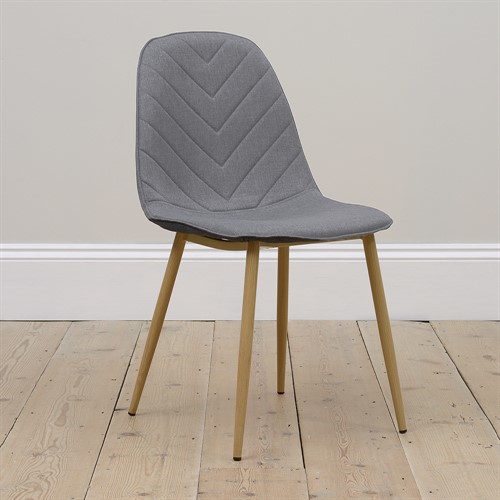 Modern Upholstered Dining Chair - Grey Set of 6