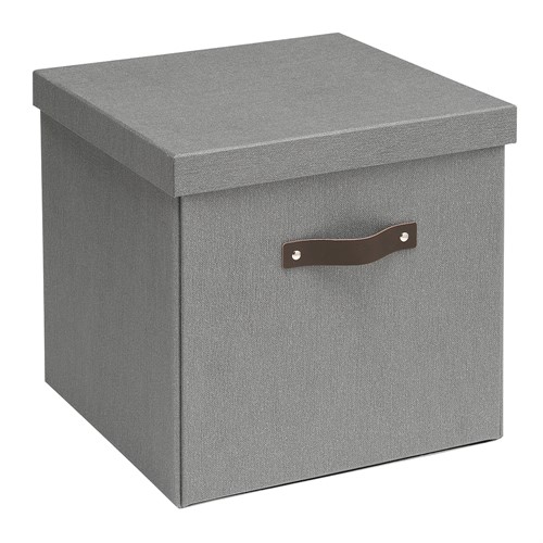 Canvas Storage Box - Grey