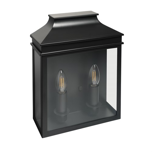 Saxby Double Light Coach Lantern Charcoal