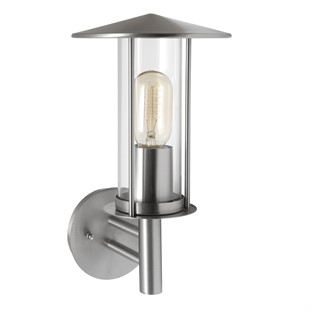 Camberley Chimney Outdoor Wall Light - Brushed Steel
