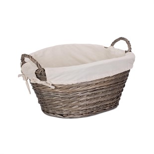 Small Wash Basket With Lining