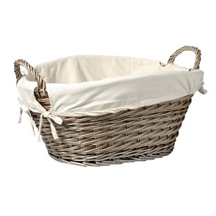 Small Wash Basket With Lining