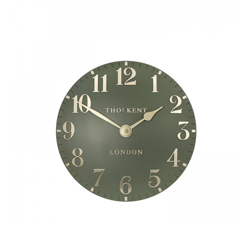Arabic Wall Clock - Lichen Green 30cm