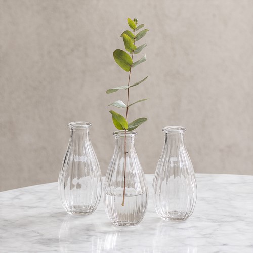 Clear Small Vase - Set of 3