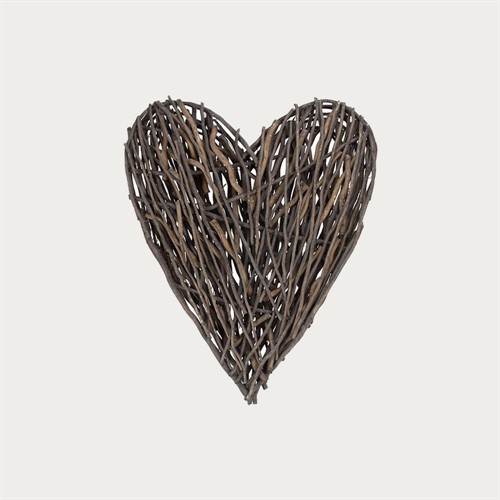 Large Rustic Willow Heart