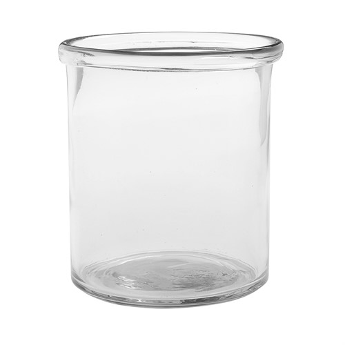 Large Glass Rimmed Vase