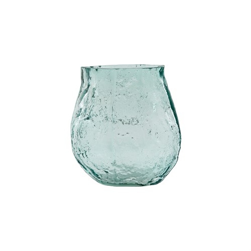 Light Blue Bubbled Vase