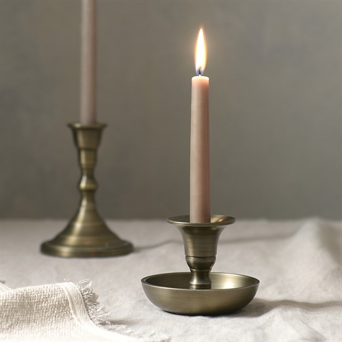 Arden Candle Holder - Antique Brass Finish - Small