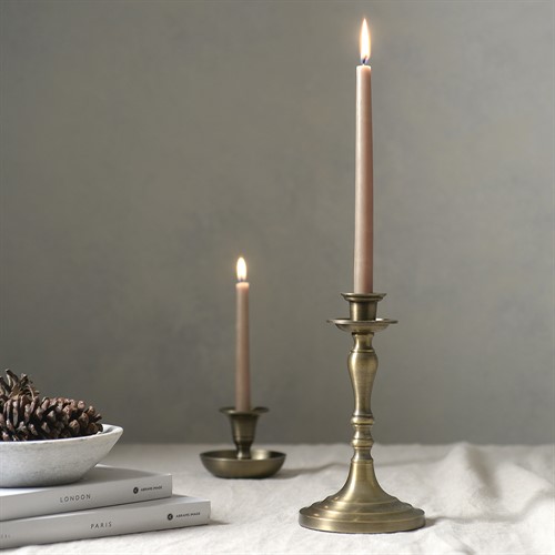 Arden Candle Holder - Antique Brass Finish - Tall