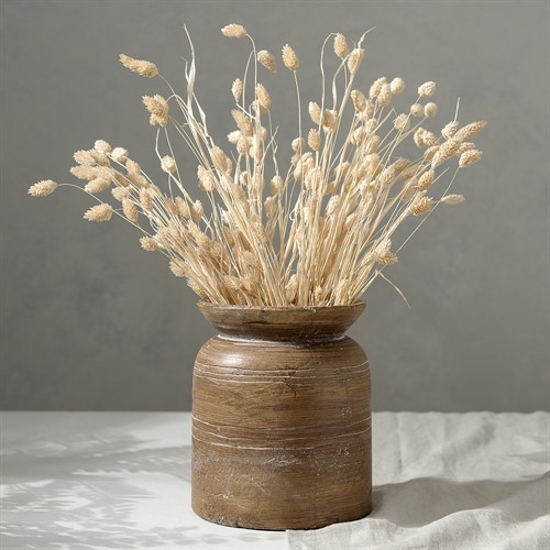 Vase Small Rustic Brown H22.5cmxW19