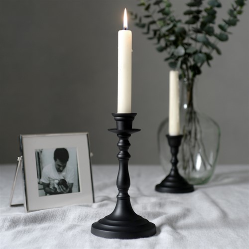 Hampton Candle Holder - Black - Tall