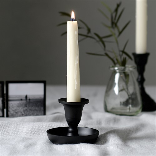 Hampton Candle Holder - Black - Small