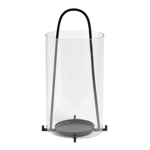 Glass And Metal Hurricane Lantern Small