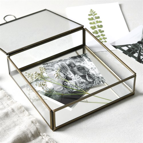 Glass and Metal Box Small