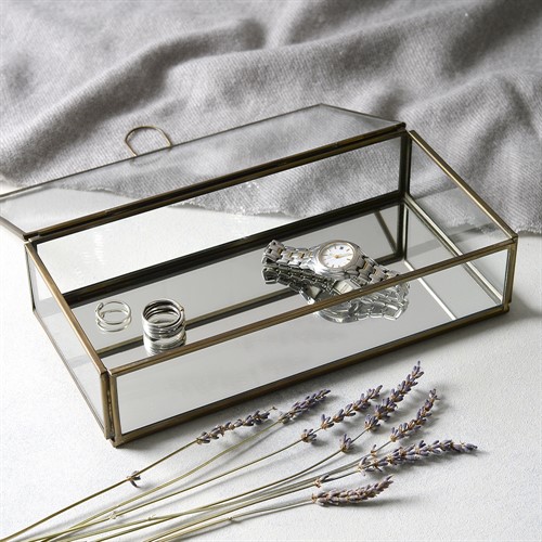 Glass and Metal Box Large