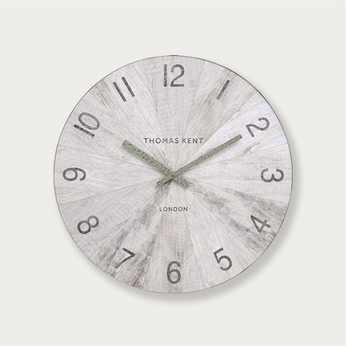 Wharf Wall Clock - Pickled Oak 76cm