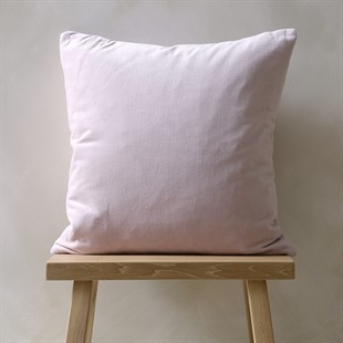 Cotton Velvet Cushion - Blush Pink