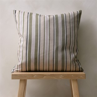 Whitendale Stripe Cushion 43x43cm - Fern