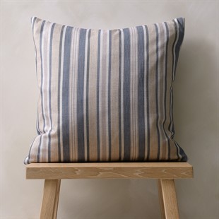 Whitendale Stripe Cushion 43x43cm - Ink