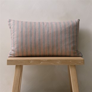 Narrow Stripe Cushion 30x50cm - Copper