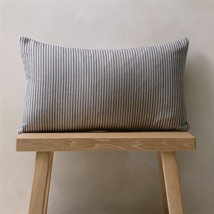 Narrow Stripe Cushion 30x50cm - Ink
