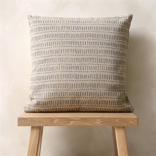 Lines and Dots Pale Blue Cushion 45x45cm