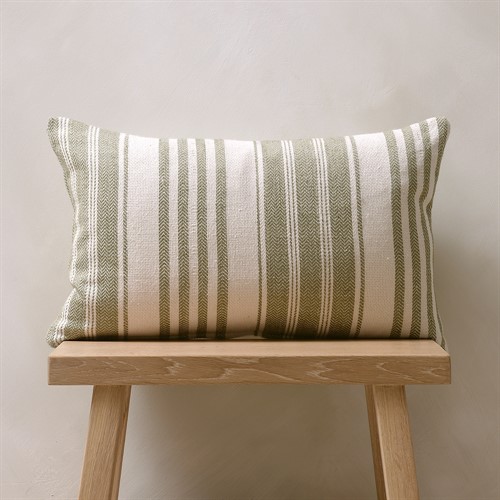Lyra Stripe Green Cushion 30x50cm