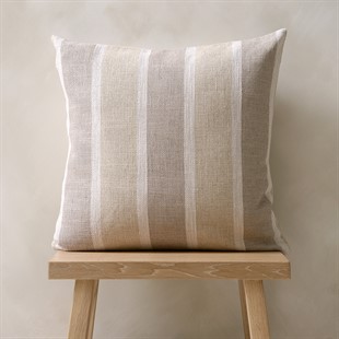 Mason Stripe Natural Cushion 50x50cm