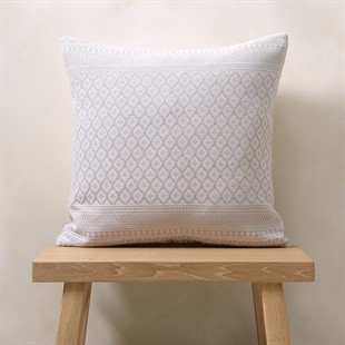 Grey Tile Cushion 41x41cm