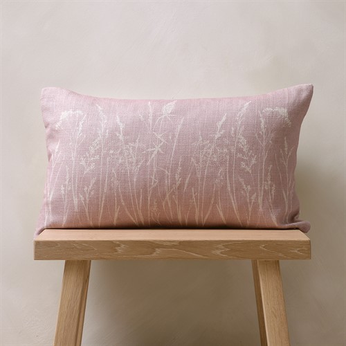 Grasses print cushion - Blush 30x50cm