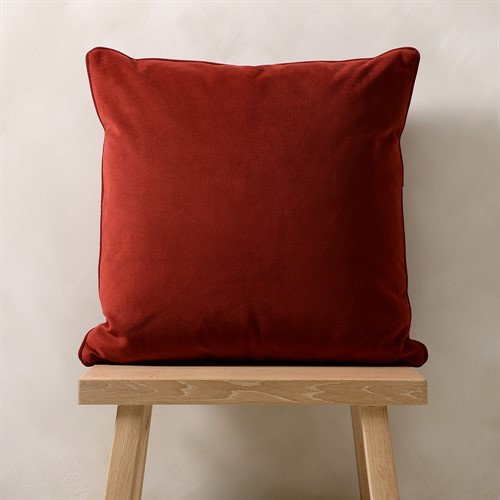 Berry Piped Velvet Cushion 50x50cm