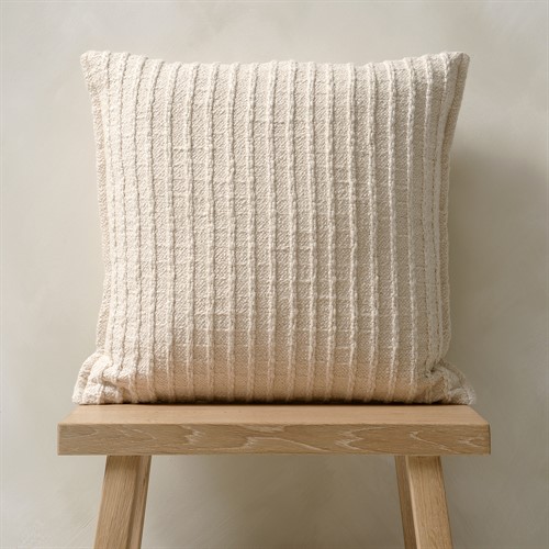 Bowen Hand Woven Natural Stripe Cushion 45x45cm